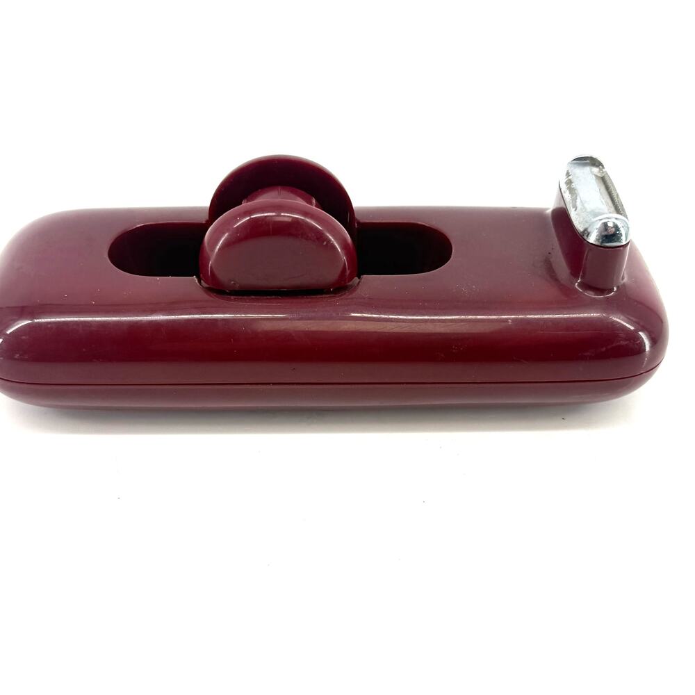 Vintage 1981 Eldon Office Products Burgundy Tape Dispenser Retro Desk MCM Decor